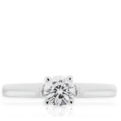 Signature Ben Bridge Diamond Engagement 18K White Gold Ring Outlet
