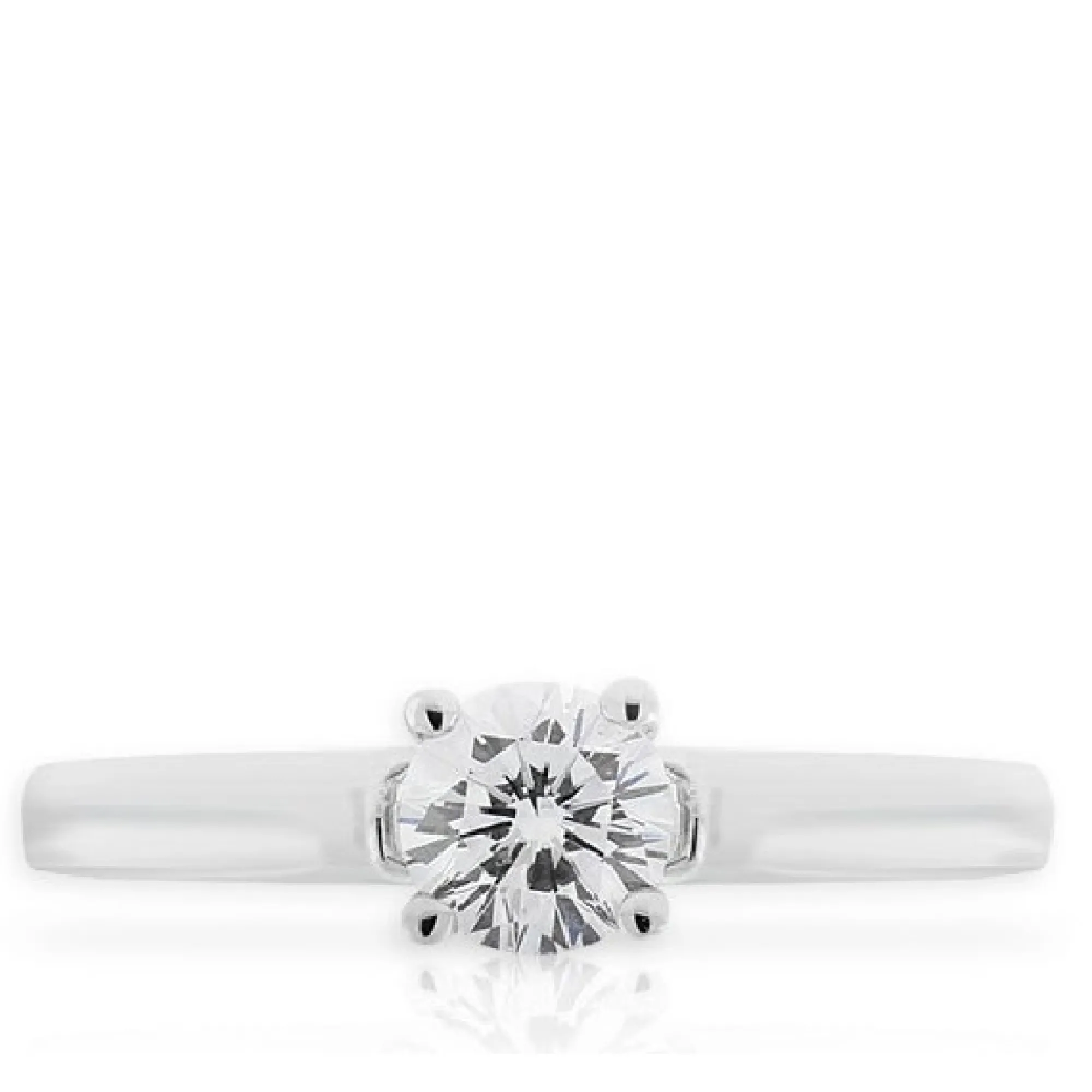 Signature Ben Bridge Diamond Engagement 18K White Gold Ring Outlet