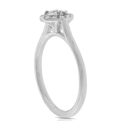 Signature Ben Bridge Diamond Halo Ring 18K Clearance