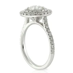 Signature Ben Bridge Diamond Double Halo Ring 18K Clearance