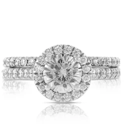 Signature Ben Bridge Diamond Bridal Set 18K Outlet