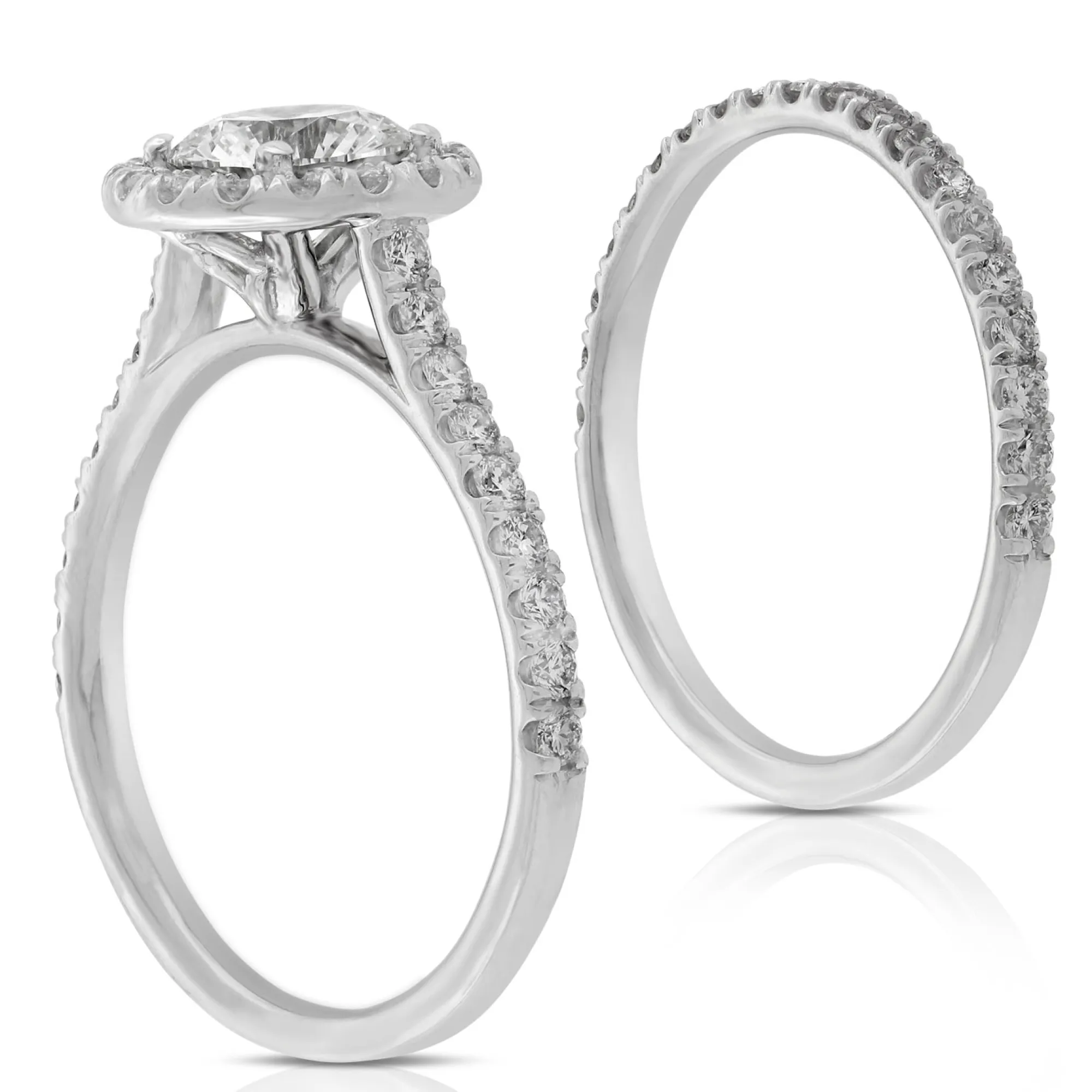 Signature Ben Bridge Diamond Bridal Set 18K Outlet
