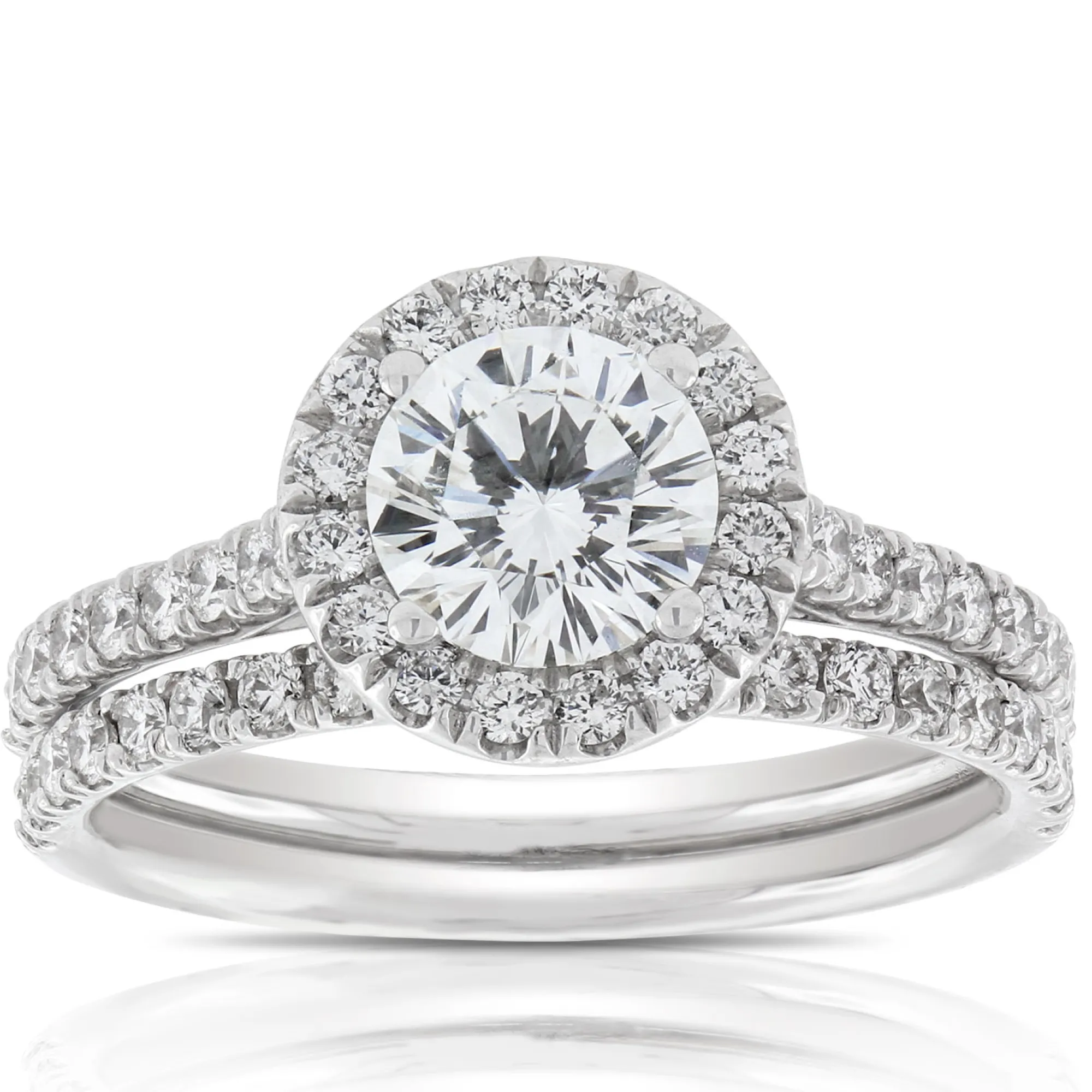 Signature Ben Bridge Diamond Bridal Set 18K Outlet