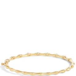 Signature Ben Bridge Hinged Diamond Bangle Bracelet, 18K Yellow Gold Online