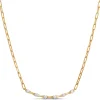 Signature Ben Bridge Round Cut Diamond Paperclip Necklace, 18K Yellow Gold Discount