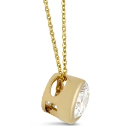Signature Ben Bridge Solitaire Diamond Pendant, 18K Yellow Gold Sale