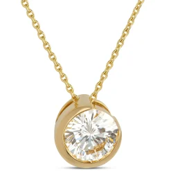 Signature Ben Bridge Solitaire Diamond Pendant, 18K Yellow Gold Sale