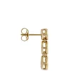 Bezel Set Diamond Drop Earrings, 14K Yellow Gold Sale