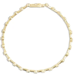 Bezel Set Diamond Tennis Bracelet, 7-inches, 14K Yellow Gold Clearance