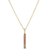 Bi-Colored Tourmaline Pendant Necklace, 14K Yellow Gold Discount
