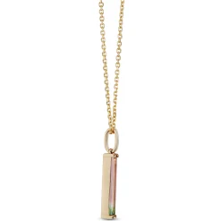 Bi-Colored Tourmaline Pendant Necklace, 14K Yellow Gold Discount