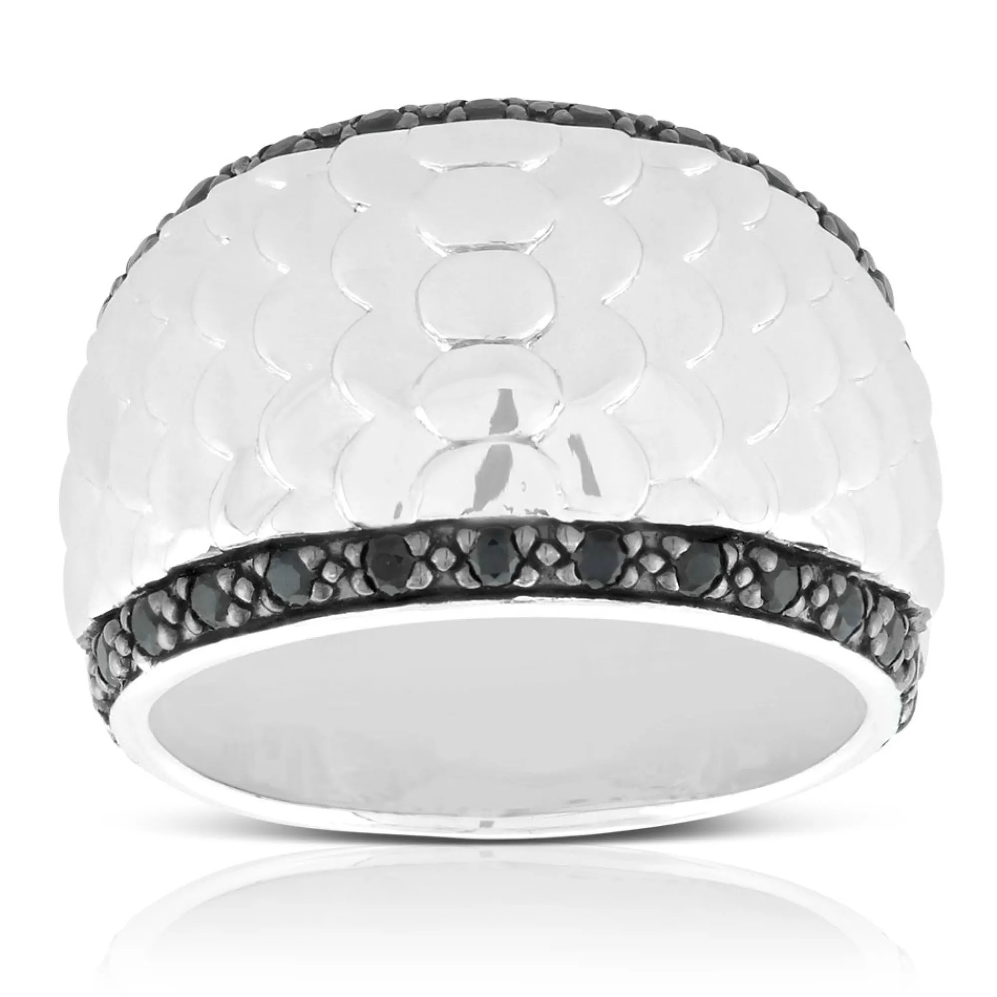 Black Sapphire Fish Scale Ring Online