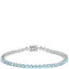 Blue Topaz Gemstone Bracelet, 14K Yellow Gold Discount