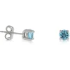 Blue Topaz Stud Earrings 14K Online
