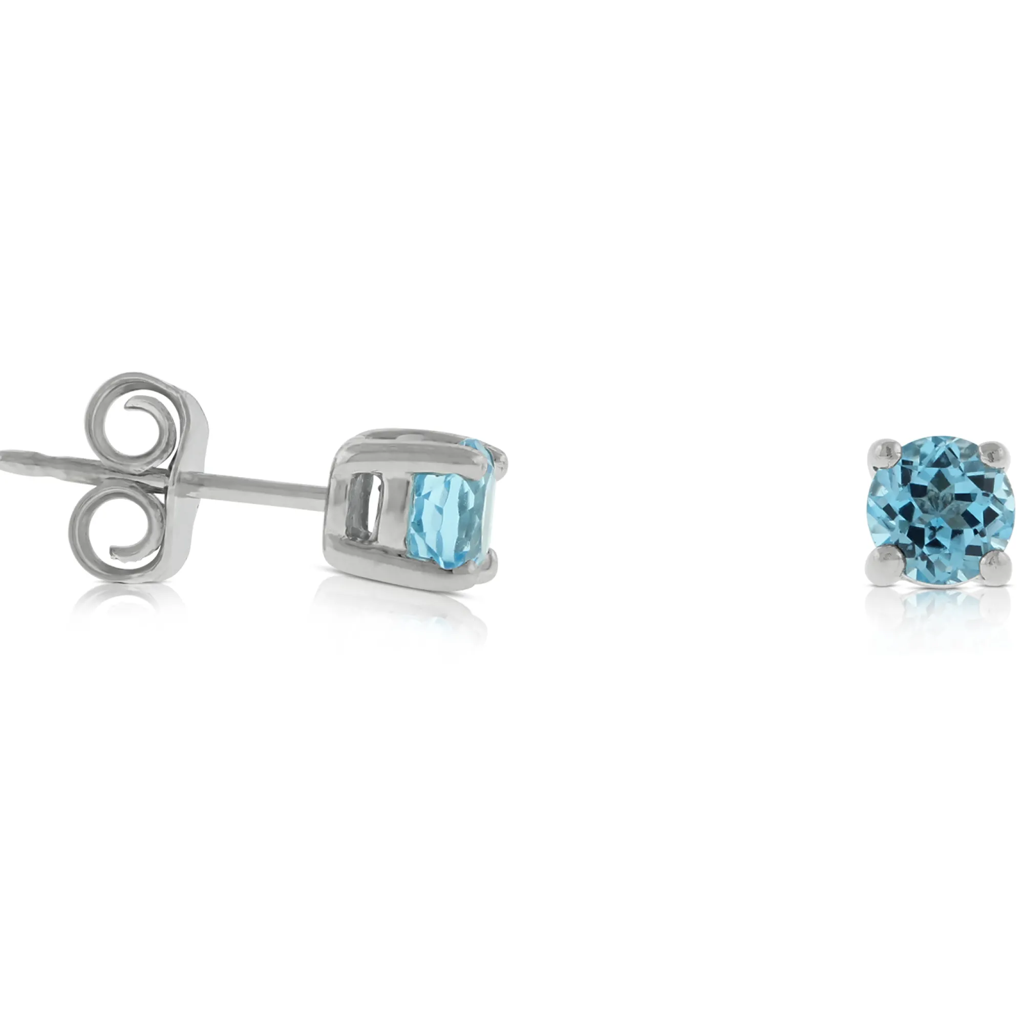Blue Topaz Stud Earrings 14K Online