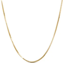 Box Link Necklace, 14K Yellow Gold Best
