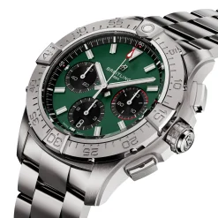 Breitling Avenger BO1 Chronograph Green Dial Stainless Steel Bracelet, 42 mm Online