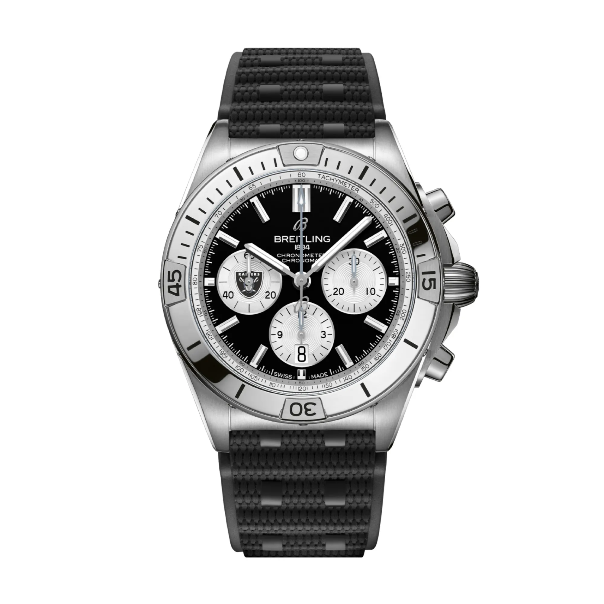 Breitling Chronomat Las Vegas Raiders Black Dial Watch, 42mm Best
