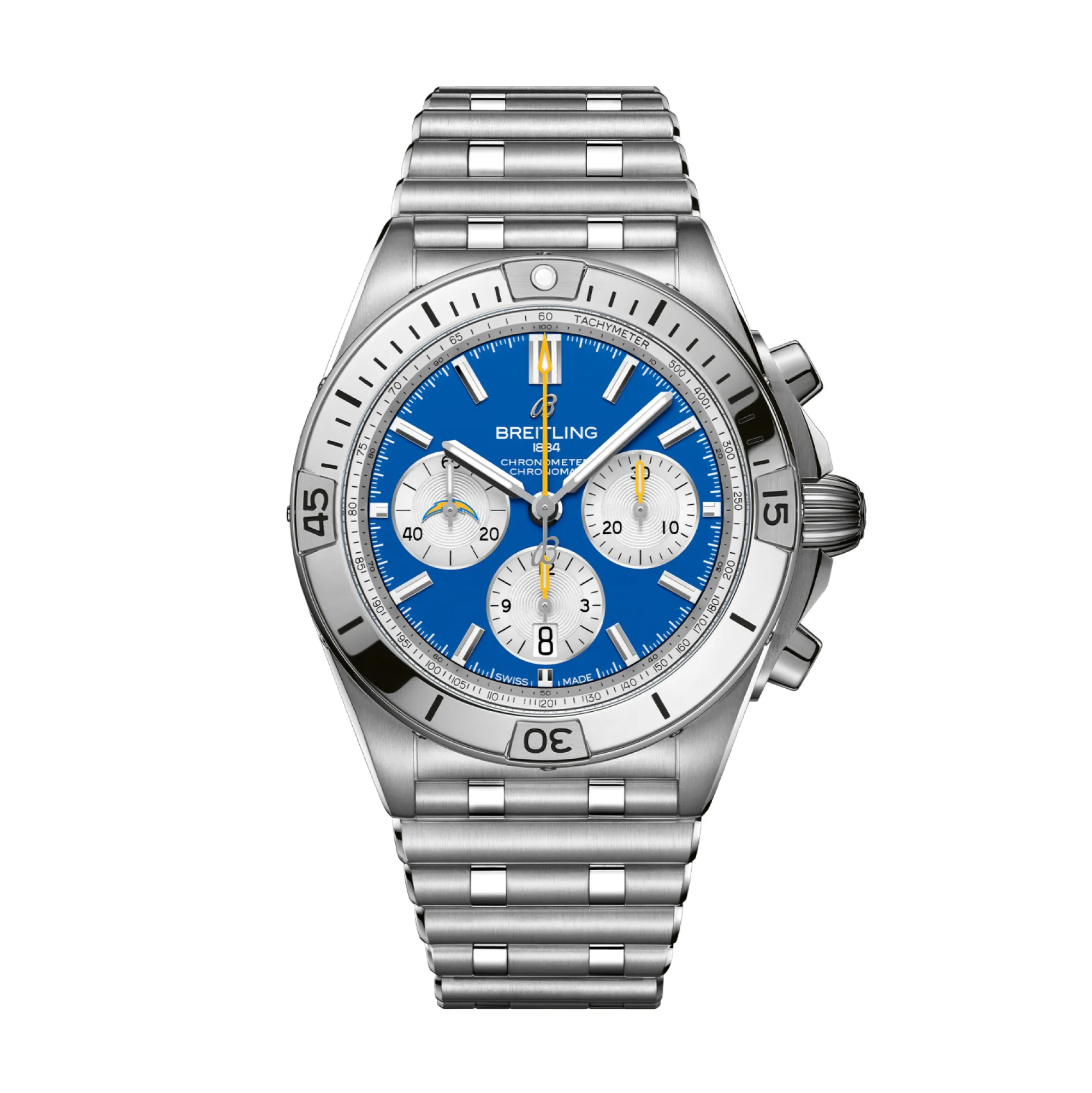 Breitling Chronomat Los Angeles Chargers Blue Dial Watch, 42mm Clearance