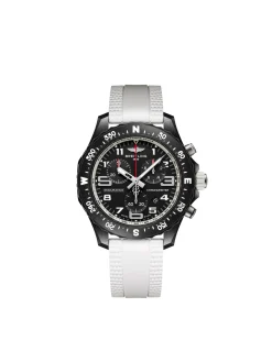 Breitling Endurance Pro Black Dial And White Rubber Strap Watch, 38mm Best