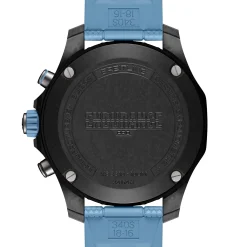 Breitling Endurance Pro Black Dial Turquoise Rubber Strap Watch. 38mm Discount