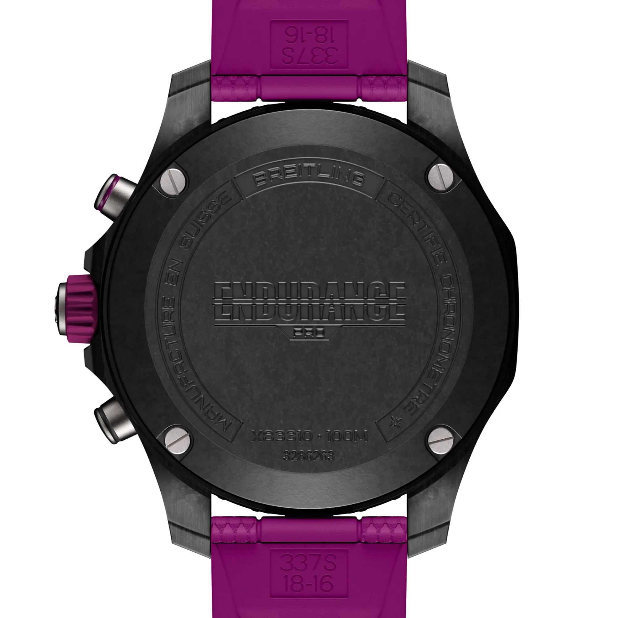 Breitling Endurance Pro Black Dial And Purple Rubber Strap Watch, 38mm Online