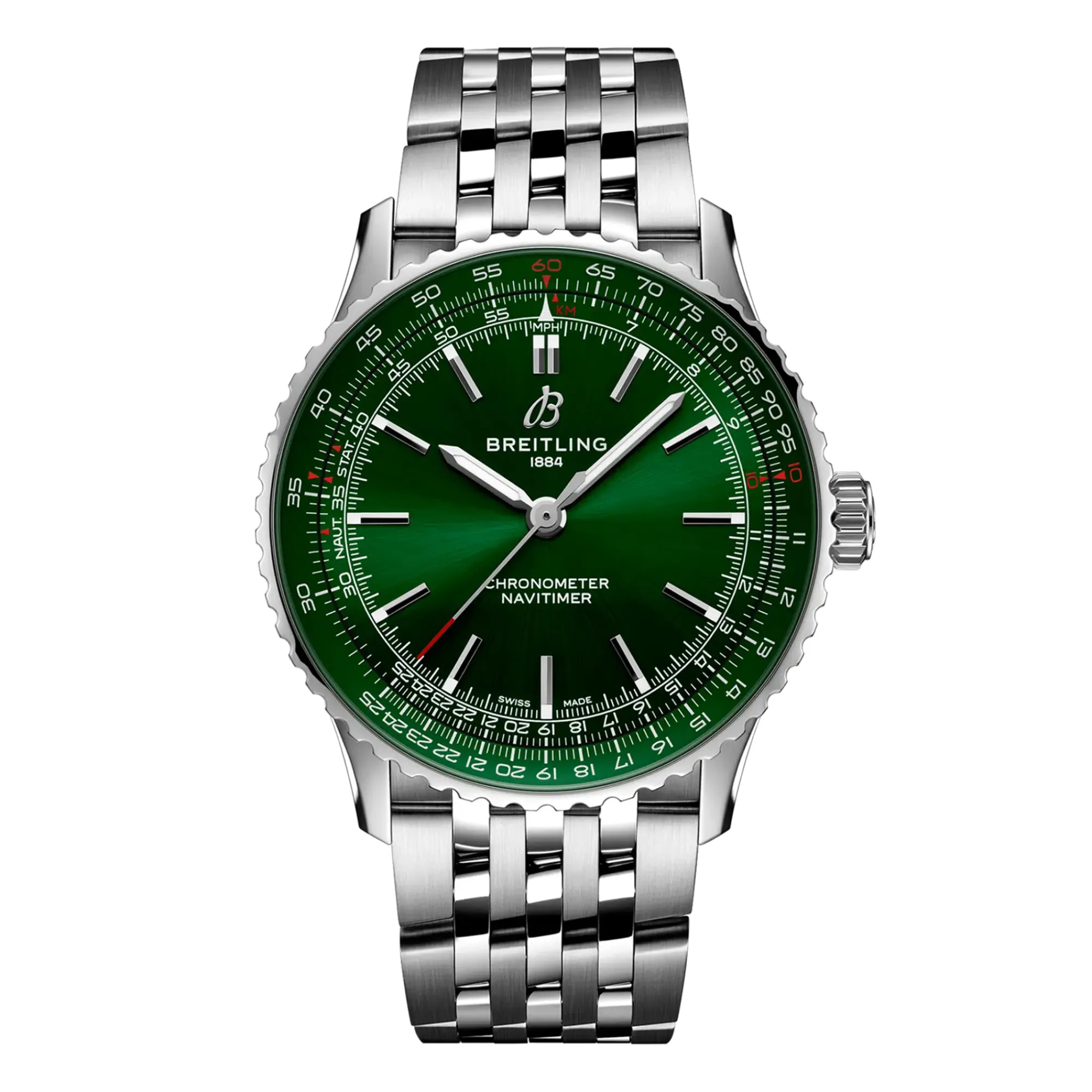 Breitling Navitimer Automatic Green Dial Watch, 41mm Discount