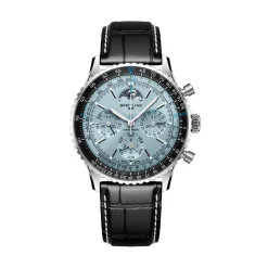 Breitling Navitimer B19 Chronograph Perpetual Calendar Ice-Blue Dial Watch, 43mm Discount