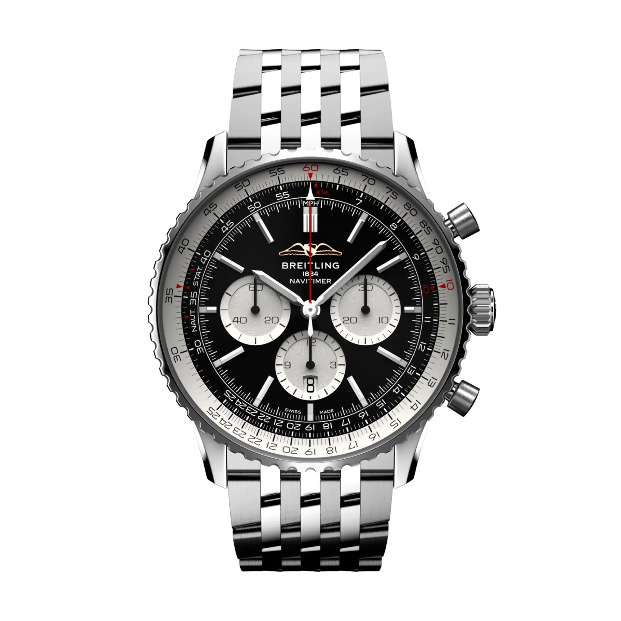 Breitling Navitimer B01 Chronograph Black Dial Watch, 46mm Best