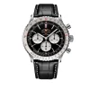 Breitling Navitimer B01 Chronograph Watch Steel Case Black Dial Black Leather Strap, 46mm Online