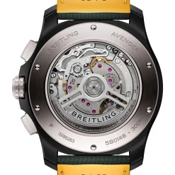 Breitling Super Avenger B01 Chronograph 42 Night Mission Black Dial Watch, 46mm New
