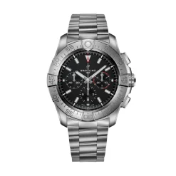 Breitling Super Avenger BO1 Chronograph Black Dial Titanium Bracelet, 46 mm Clearance