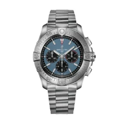 Breitling Super Avenger BO1 Chronograph Blue Dial Titanium Bracelet, 46 mm Best