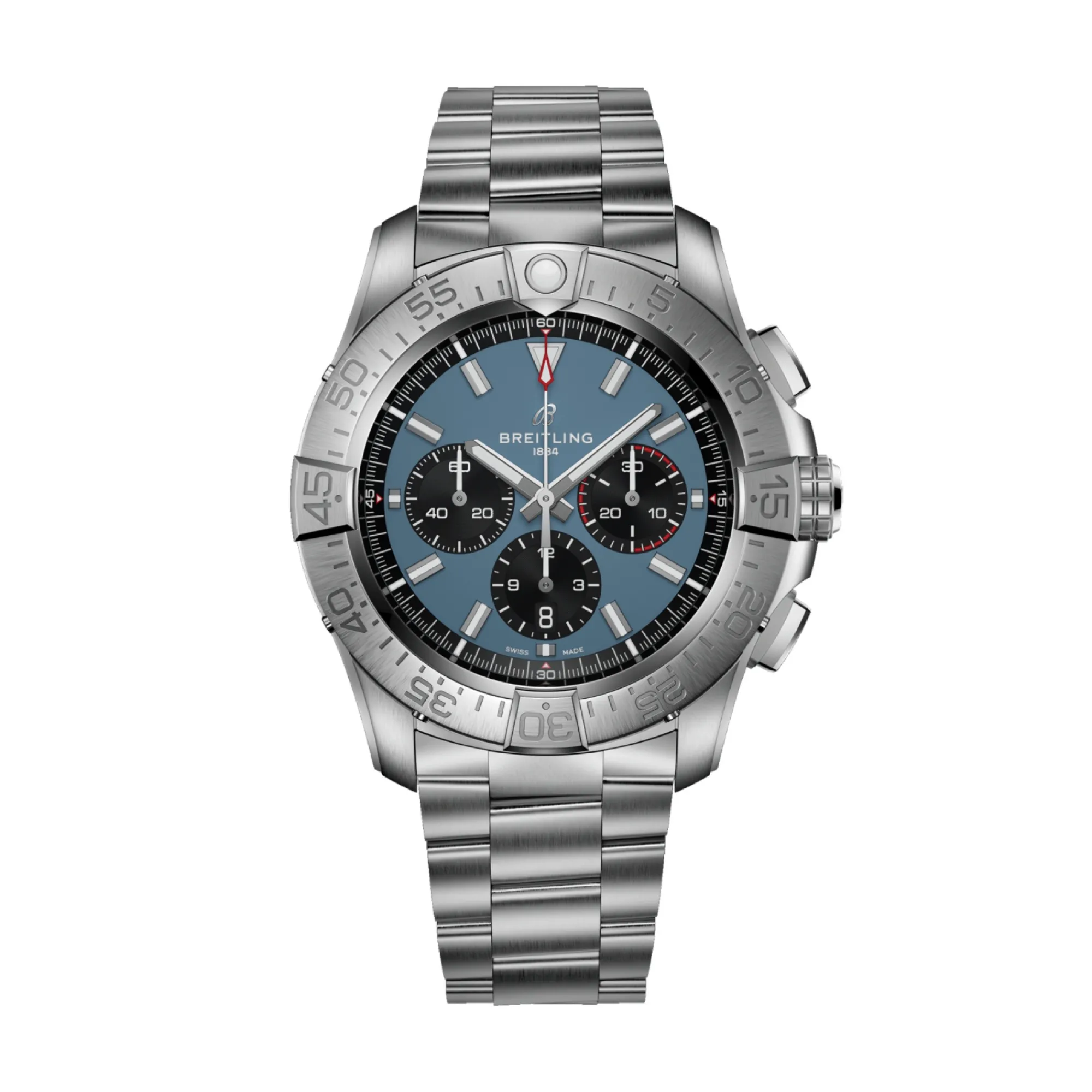 Breitling Super Avenger BO1 Chronograph Blue Dial Titanium Bracelet, 46 mm Best