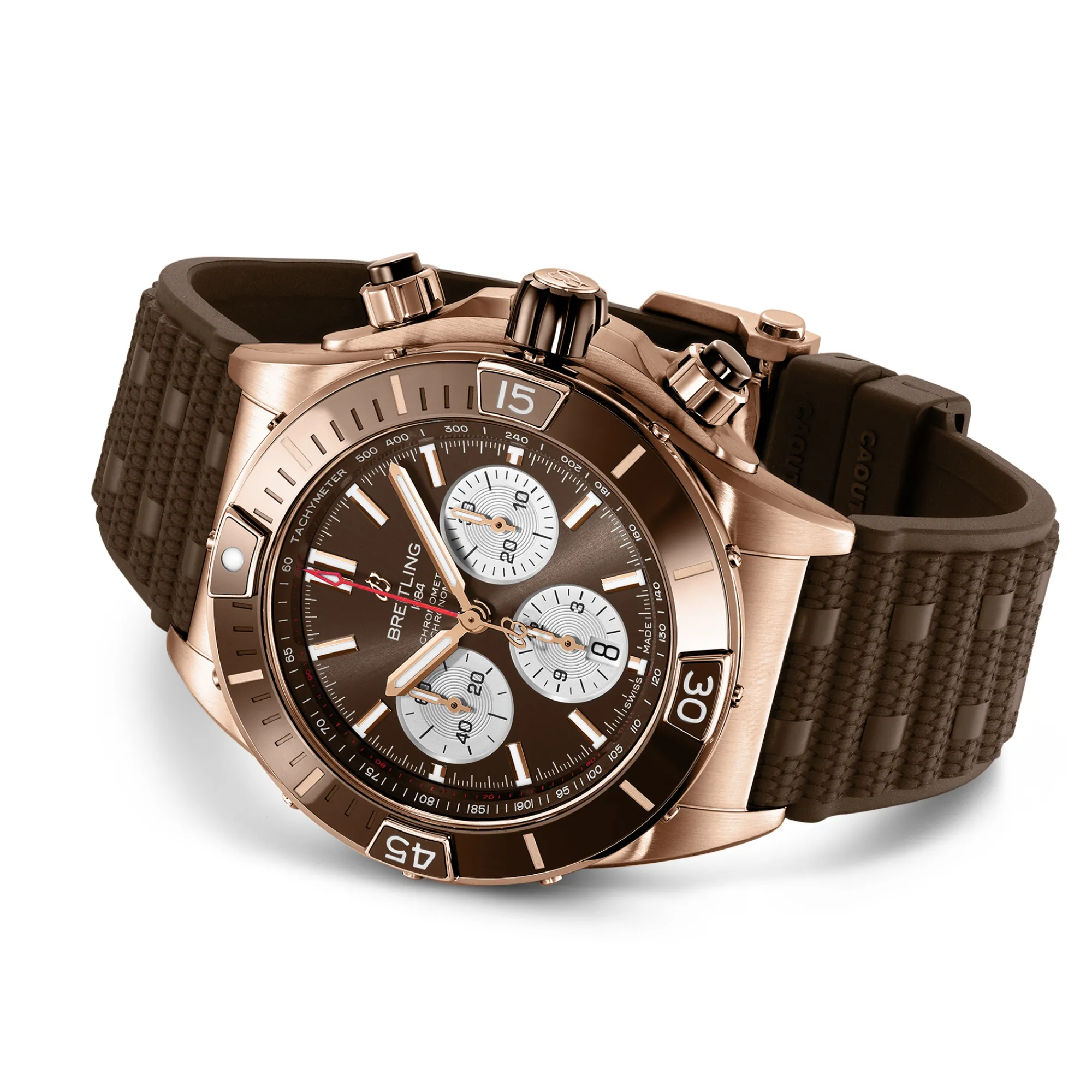 Breitling Super Chronomat B01 Brown Dial Watch, 44mm Outlet