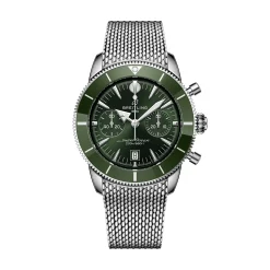 Breitling Superocean Heritage B01 Chronograph Green Dial Watch, 42mm Sale