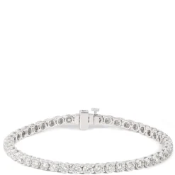 Buttercup Set Diamond Bracelet, 14K White Gold Hot