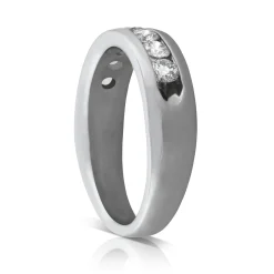 Channel Set Diamond Band 14K Outlet