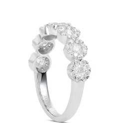 Circle Diamond Cluster Ring 14K Clearance