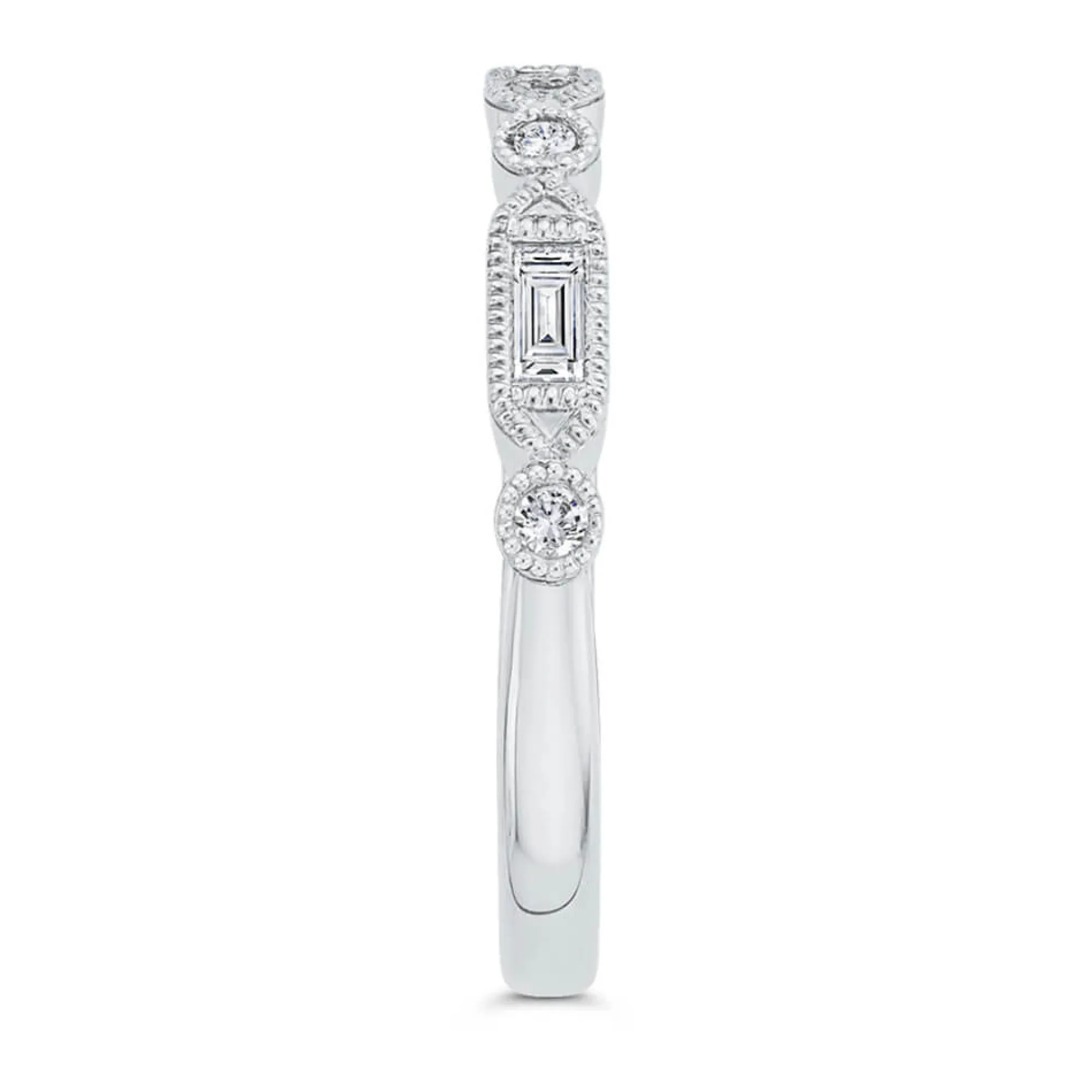 Bella Ponte Classic Bridal Band, ¼ Total Carat Weight, 14K White Gold