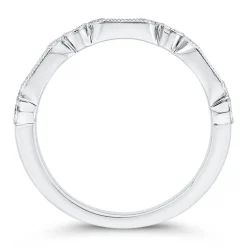 Bella Ponte Classic Bridal Band, ¼ Total Carat Weight, 14K White Gold