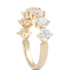 Classic Round Diamond Anniversary Band, 2 Total Carat Weight, 18K Yellow Gold Clearance