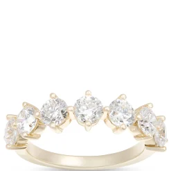 Classic Round Diamond Anniversary Band, 2 Total Carat Weight, 18K Yellow Gold Clearance