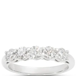 Classic Round Diamond Anniversary Band, 1.00 Carat Total Weight, Platinum Online