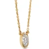 Classic Round Diamond Bezel Pendant, ⅔ Carat Total Weight, 18K Yellow Gold Discount