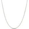 Classic Round Diamond Necklace, 2 Total Carat Weight, 14k White Gold Outlet