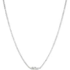 Classic Round Diamond Necklace, 2 Total Carat Weight, 14k White Gold Outlet
