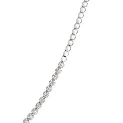 Classic Round Diamond Necklace, 2 Total Carat Weight, 14k White Gold Outlet