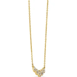Classic Round Diamond Necklace, ⅔ Total Carat Weight, 14K Yellow Gold Discount