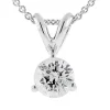 Classic Round Diamond Pendant, ½ Carat Total Weight, 14K White Gold Online